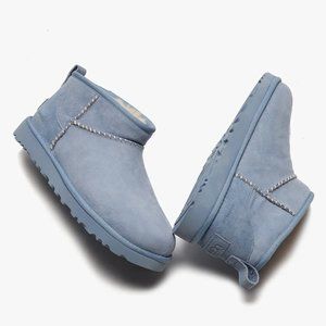 MadHappy x UGG Ultra-mini  boot slippers. Light blue